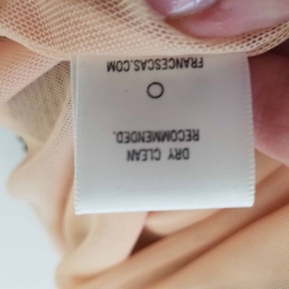 Francesca's Spaghetti Strap Crochet Lace Sheer Little Black Dress Mini - Picture 8 of 11